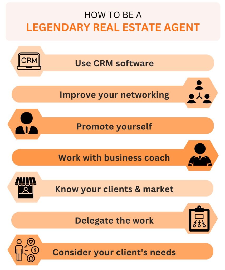 how to be a legendary real estate agent