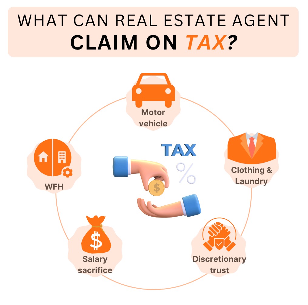 what can real estate agent claim on tax
