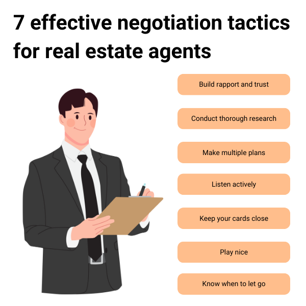 real estate agent negotiation tactics